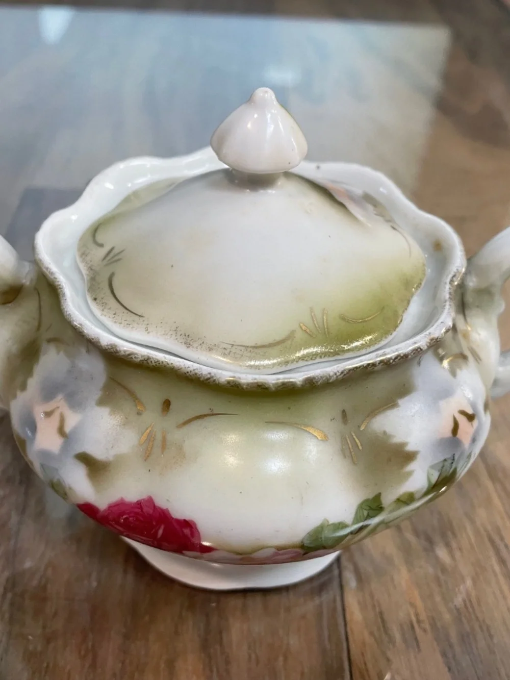 Antique China Sugar Bowl